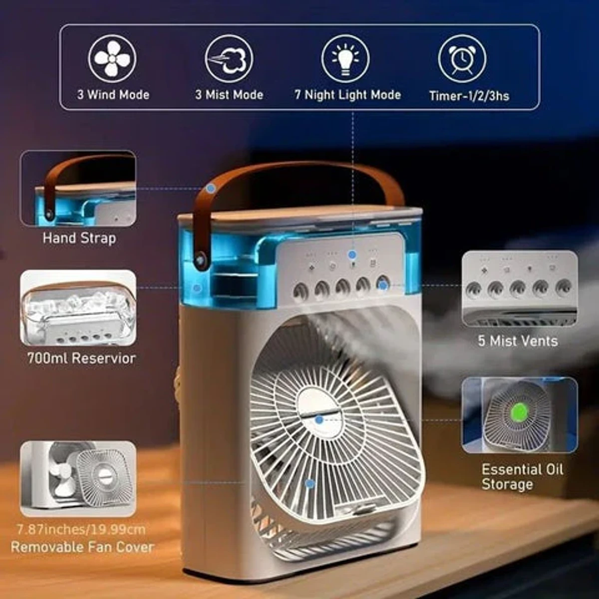 Rechargeable Air Cooler fan