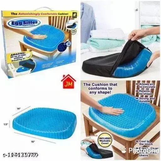 BulbHead Silicone Egg Sitter Cushion With Non-Slip Cover, Office Chair Seat Cushio