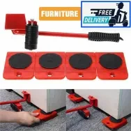 Furniture Moving Tool. Heavy Object Mover Furniture Transport Lifter & Furniture Slides 4 Wheeled Mover Roller+1 Wheel Bar Hand Tools Set