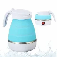 Travelling Folding Kettle Electric Silicone Foldable Water Kettles Compression Leak Proof Portable Mini Kettle